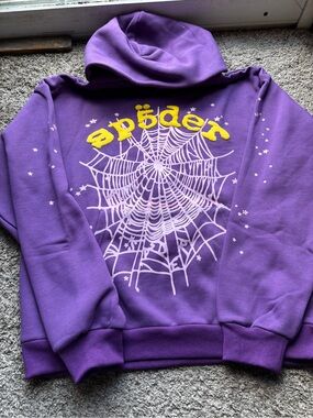 Purple Spider Hoodie Sweatshirt